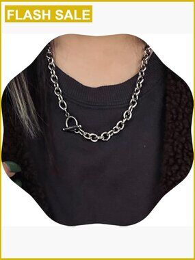 Multi-Layer Punk Layering Chain Choker Necklace Set Boho Jewelry